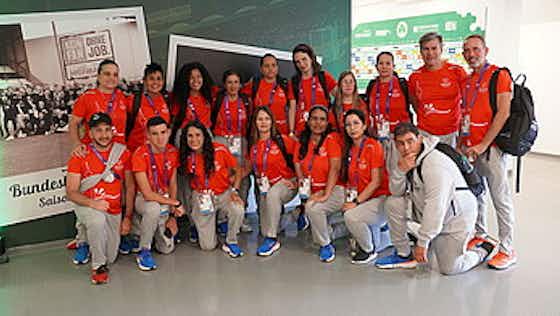 Gambar artikel:Die venezolanischen Athleten der Special Olympics waren zu Gast beim Kleeblatt