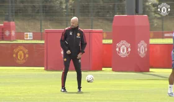 Article image:Erik ten Hag: Man Utd fans encouraged by new manager’s first coaching session