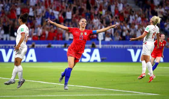Article image:England vs USA: Alex Morgan's iconic World Cup celebration that left fans rattled