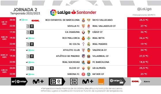 Article image:LaLiga kickoffs for Matchdays 1-3 announced