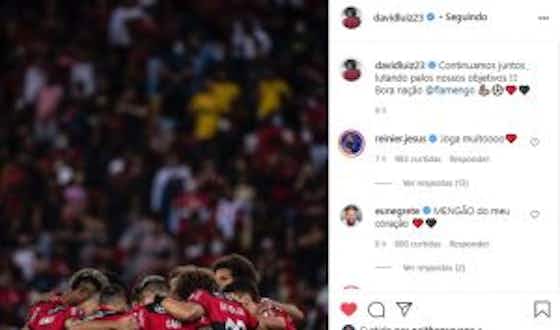 Imagem do artigo:David Luiz celebra primeiro passo rumo à final da Libertadores e manda recado para torcida do Flamengo