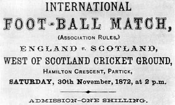 Imagem do artigo:Em plena Copa, o futebol de seleções completa 150 anos de seu primeiro jogo: Inglaterra 0x0 Escócia, em 1872