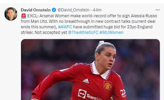 Article image:Arsenal Women closing in on taking prolific striker off Man United with World Record bid