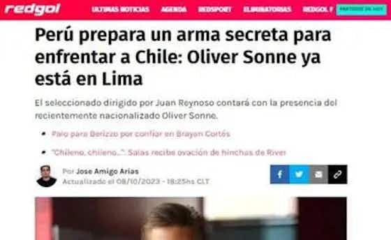 Imagen del artículo:Oliver Sonne es el «arma secreta”: así calificó la prensa chilena la nueva incorporación de la Selección Peruana