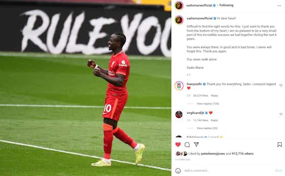 Article image:Sadio Mane’s current and former Liverpool teammates send goodbye messages as his Bayern Munich move is confirmed