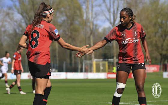 Article image:AC Milan v Pomigliano, Women's Serie A 2023/24