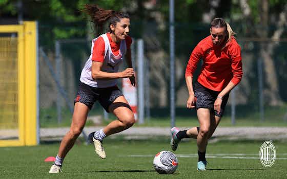 Immagine dell'articolo:Rossonere training ahead of Sampdoria v AC Milan