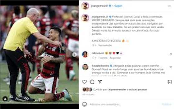 Imagem do artigo:João Gomes faz agradecimento especial a Dorival após treinador deixar o Flamengo
