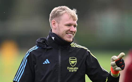 Article image:Mikel Arteta hints at Arsenal stay for Aaron Ramsdale amid Newcastle transfer links