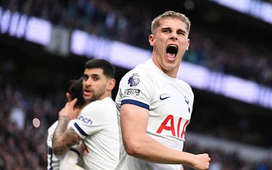 Article image:Tottenham 3-1 Nottingham Forest: Spurs move up to fourth as Micky van de Ven and Pedro Porro strike