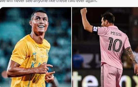 Gambar artikel:Bantu Tugas Liga Arab Saudi, Ronaldo Kalah dari Messi di Penilaian Pribadi