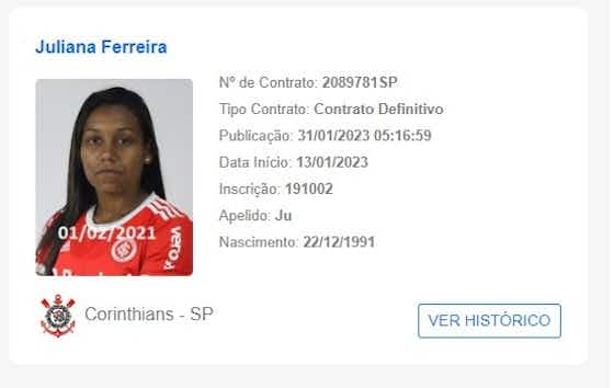 Imagem do artigo:Dupla de reforços aparece no BID da CBF e pode estrear pelo Corinthians na Supercopa Feminina