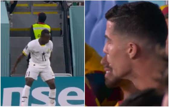 Article image:Ghana star responds after heavy criticism over imitating Ronaldo goal celebration vs Portugal