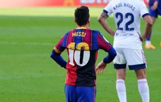 Imagem do artigo:Homenagem de Messi a Maradona custa R$ 19 mil ao Barcelona