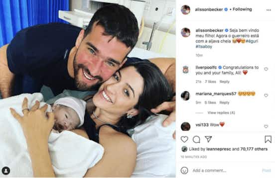 Article image:Photo: Liverpool star proudly welcomes new addition to the family after tough year