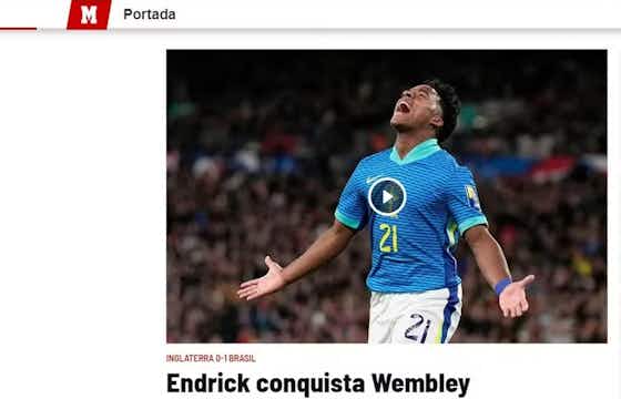 Imagem do artigo:Palmeiras, veículos internacionais e até Gabigol: como repercutiu o primeiro gol de Endrick pela Seleção