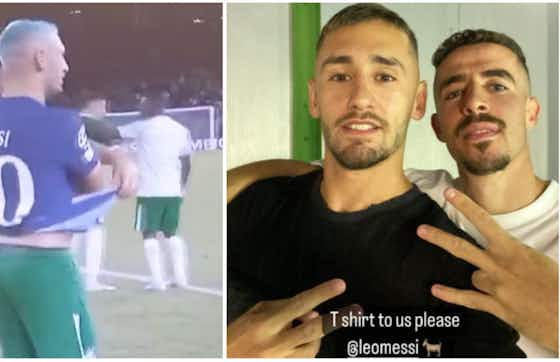 Article image:Lionel Messi: Maccabi Haifa player couldn't wait to put on PSG star's shirt