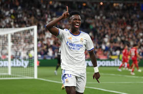 Article image:Vinicius Jr's Real Madrid highlights for 2021/22 are so good even he's tweeted the video