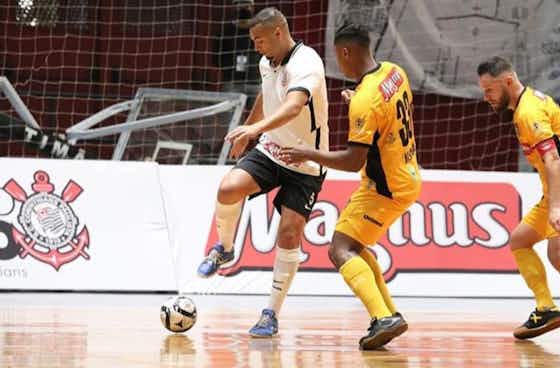 Imagem do artigo:Emissora vai transmitir o confronto entre Corinthians e Magnus pela Liga Nacional de Futsal