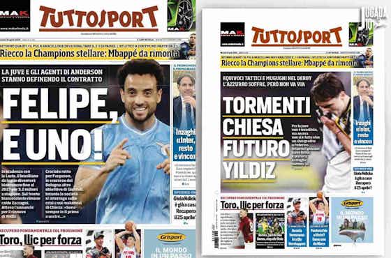 Imagem do artigo:Palmeiras ‘derruba’ capa de jornal italiano ao anunciar reforço
