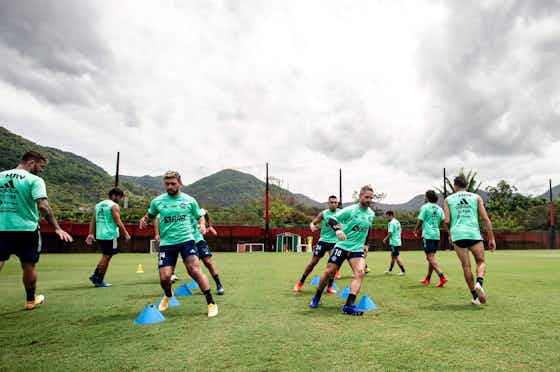 Imagem do artigo:Voltou! Arrascaeta brilha em treino e anima o Flamengo para a decisão