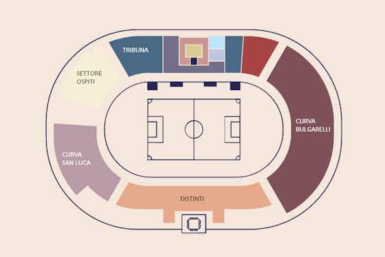 Immagine dell'articolo:Mappa settori Stadio Dall’Ara, Bologna
