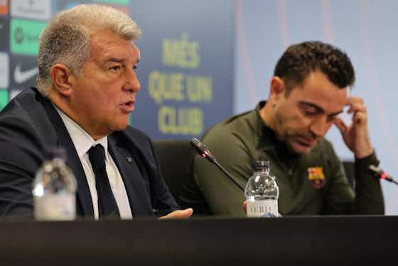 Imagem do artigo:Barcelona president explains decision to continue with Xavi – ‘Stability is the key’
