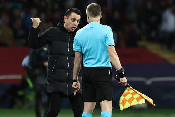 Article image:Xavi could face harsh sanction from UEFA for his actions during PSG clash