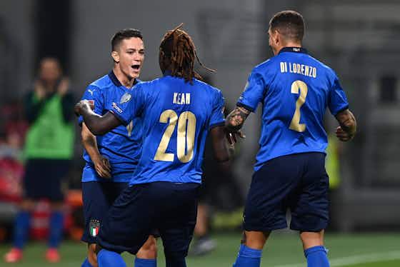 Imagem do artigo:Com show de Kean e Raspadori, Itália goleia Lituânia e vence a primeira após título da Eurocopa