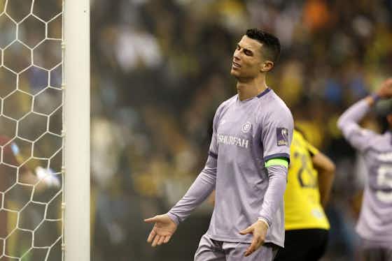 Article image:Cristiano Ronaldo mocked with Lionel Messi chants after Al-Ittihad 3-1 Al-Nassr