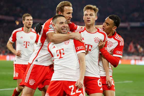 Artikelbild:Der Traum von Wembley lebt! Kimmich köpft Bayern gegen Arsenal ins Halbfinale