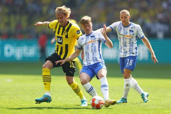 Artikelbild:Herthaner im Fokus: Hertha verspielt den dritten Matchball und muss in die Relegation