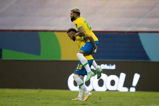 Imagem do artigo:Após vitória na Libertadores, Gabigol convida Neymar para jogar no Flamengo: ‘Já pensou?’
