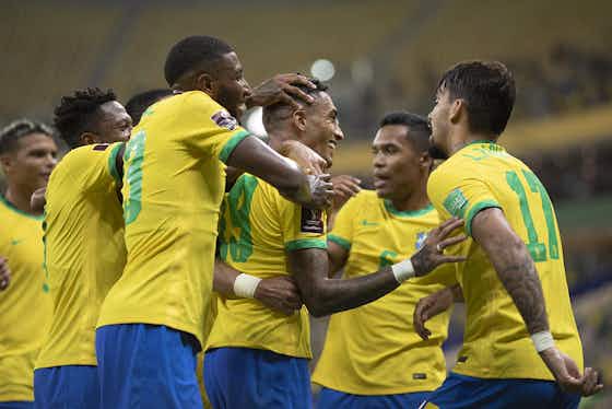 Imagem do artigo:Brasil massacra o Uruguai com show de Raphinha, Paquetá e Neymar