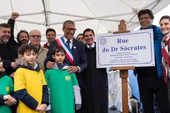 Imagem do artigo:Doutor Sócrates vira nome de rua, na França