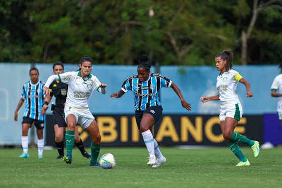 Imagem do artigo:Com uma jogadora a menos, Palmeiras vence o Grêmio pelo Brasileirão Feminino