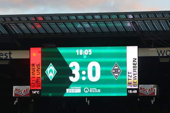 Artikelbild:Bundesliga | 5:1! Werder Bremen filetiert Borussia Mönchengladbach dank historischem Blitzstart!