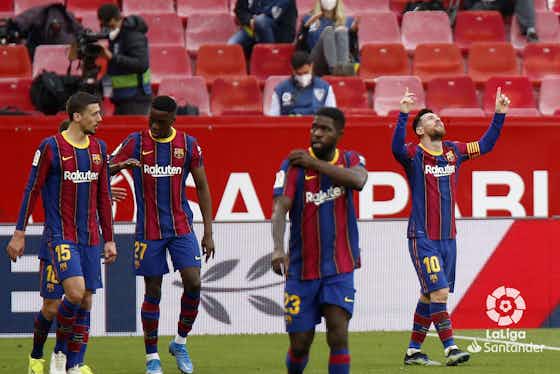 Imagen del artículo:Sevilla 0-2 Barça: Dembélé y Messi mantienen las esperanzas azulgranas