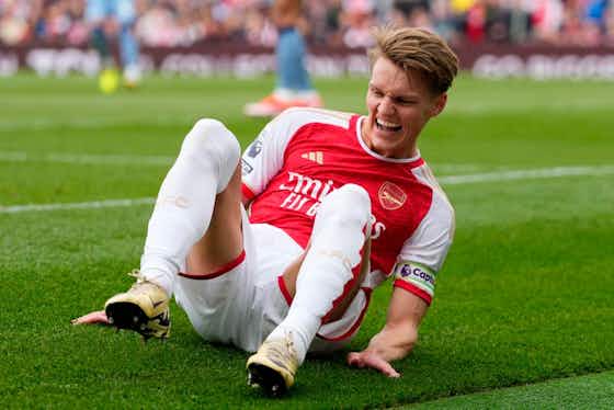 Article image:Arsenal injury update: Martin Odegaard and Jurrien Timber latest news, return dates