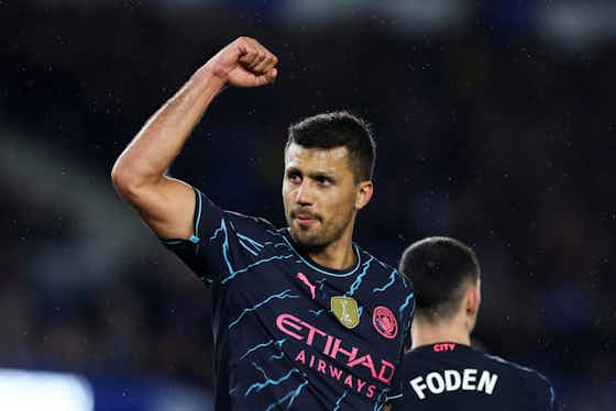 Article image:Foden Gets 9, Alvarez With 8 | Manchester City Players Rated In Dominant Win Vs Brighton