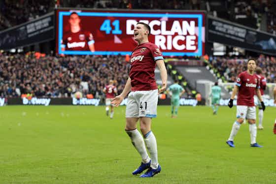 Article image:Declan Rice urged to shoot more after Arsenal match-winner