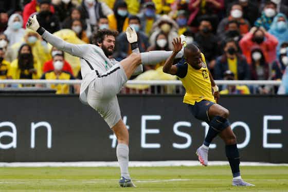 Article image:😱 VAR stops Alisson being sent off TWICE in fiery Ecuador vs Brazil clash