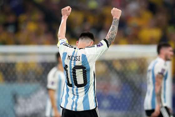 Imagen del artículo:🔎Messi ya está en cuatros: Los 3️⃣ detalles de la victoria de Argentina