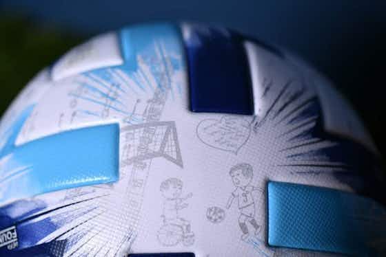 Imagem do artigo:Crianças desenham bola da Supercopa da UEFA