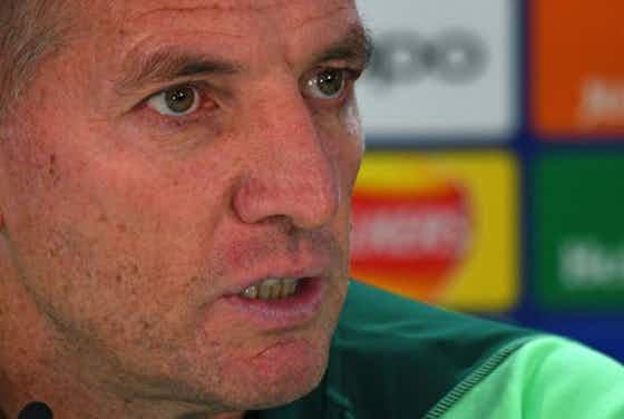 Article image:“Emotion from the support that rolls down from the stand,” Brendan Rodgers