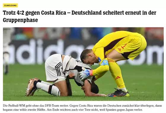 Imagem do artigo:‘Embaraçoso’, ‘Desastre selado’: jornais alemães repercutem eliminação