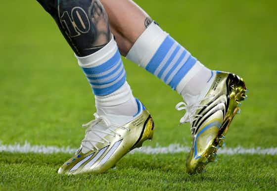 Image de l'article :📸 Les magnifiques crampons "champion du monde" de Lionel Messi 😍
