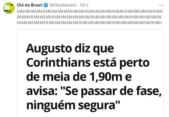 Imagem do artigo:🤣 ACABOU A FARRA! Internet não perdoa a eliminação do Corinthians