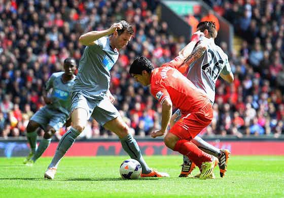 Article image:Luis Suarez: Ex-Liverpool man's epic disallowed goal v Newcastle in 2014