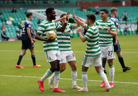 Article image:Edouard Shines With 9, Frimpong Picks Up 8.5 | Celtic Players Rated In Victory Vs Hamilton Academical